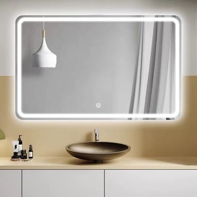 il bagno quadrato di rettangolo LED di 5mm rispecchia un tipo fissato al muro di 3 colori