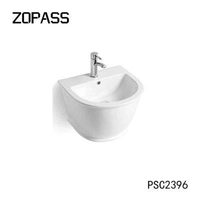Vanità di superficie solida Mini Washing Cheap Ceramic Wall Hung Basin dei produttori cinesi
