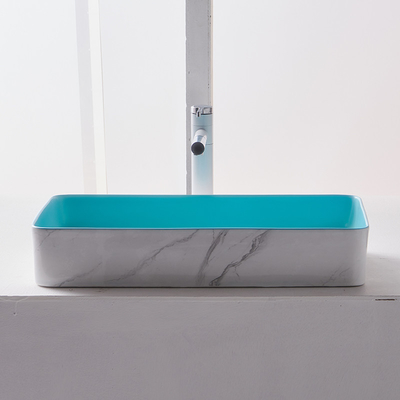 Lavandino ceramico del piedistallo del bagno del controsoffitto del bacino sanitario moderno degli articoli