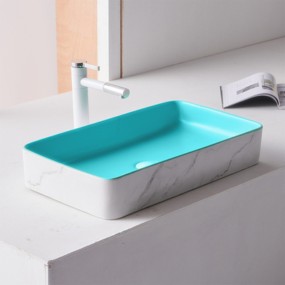 Lavandino ceramico del piedistallo del bagno del controsoffitto del bacino sanitario moderno degli articoli