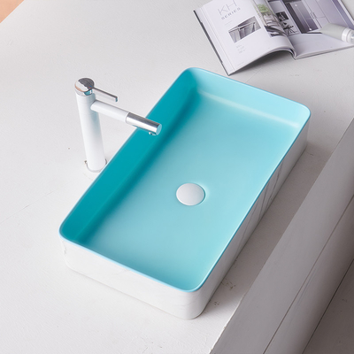 Lavandino ceramico del piedistallo del bagno del controsoffitto del bacino sanitario moderno degli articoli