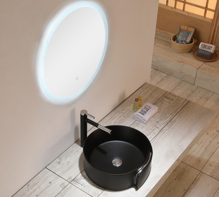 Bacino sanitario ceramico ovale Matte Black Bathroom Bowl Sinks degli articoli 9L