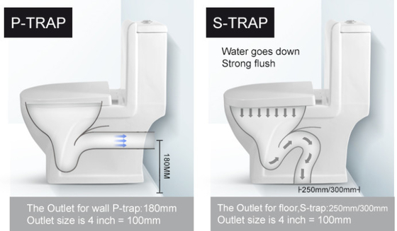 Il WC Siphonic del quadrato arrossisce lo spruzzo sanitario di auto pulizia della sciacquone degli articoli