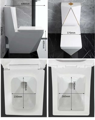 Quadrato Diamond Sanitary Ware Toilet