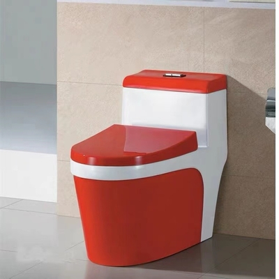 Toilette di un pezzo moderna sanitaria Colore verde blu rosso di 3L 6L Siphonic