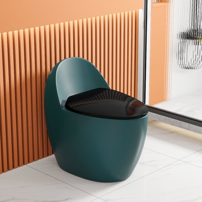 Trappola ADA Comfort Height Toilet Siphon Jet Flushing di S a forma di uovo verde