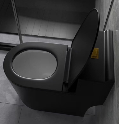 Insiemi ceramici del bagno di Flessinga Matte Black Toilet One Piece del sifone