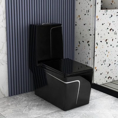 Glassa lucida miscela di lusso Pit Spacing della toilette del cassettone di 1 pezzo 220mm