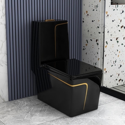Glassa lucida miscela di lusso Pit Spacing della toilette del cassettone di 1 pezzo 220mm