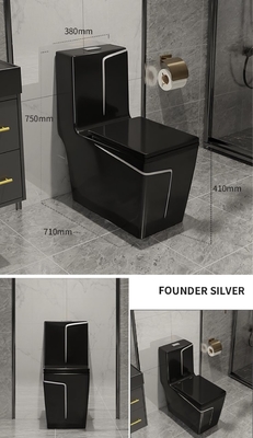 Glassa lucida miscela di lusso Pit Spacing della toilette del cassettone di 1 pezzo 220mm