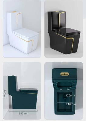 sgrossatura di 300mm 400mm nel colore di lusso dell'oro verde della toilette sanitaria degli articoli