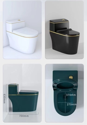 Carro armato variopinto di risparmio dell'acqua della toilette con sciacquone di un pezzo ceramica di Siphonic