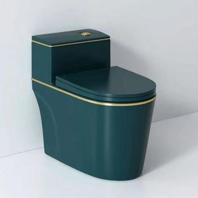 Carro armato variopinto di risparmio dell'acqua della toilette con sciacquone di un pezzo ceramica di Siphonic