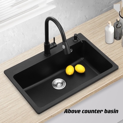 Singolo modello Design del lavandino di cucina della ciotola SS201 SS304 Undermount 3D