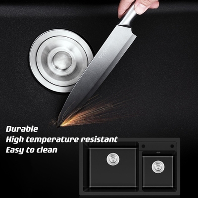 I lavandini di cucina di acciaio inossidabile di Undermount raddoppiano le ciotole profonde di 220mm
