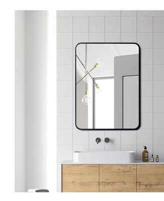 Metallo incorniciato di alluminio Matt Gold Color degli specchi del bagno di rettangolo LED