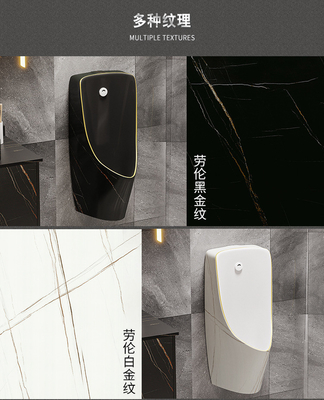 Colore nero dell'oro del bagno della toilette pubblica del marmo commerciale dell'orinale