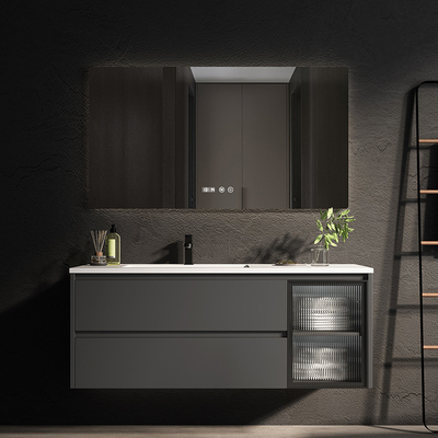 I Governi di bagno di legno solidi dello specchio 39in del LED innaffiano la vanità resistente