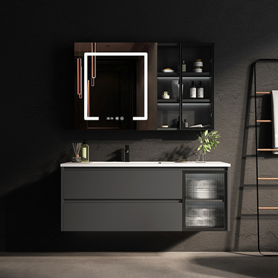 I Governi di bagno di legno solidi dello specchio 39in del LED innaffiano la vanità resistente