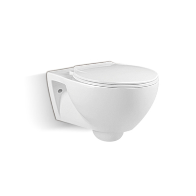 3L 6L Sedile WC a parete senza bordo P Sifone in ceramica di colore bianco