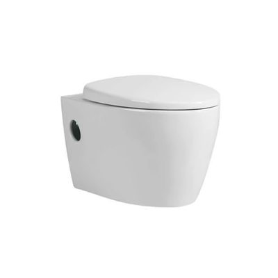 Parete ceramica senza cuciture lucida Hung Toilet Bowl Mix Pit che spazia 180mm
