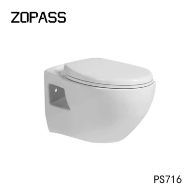 fissato al muro senza orlo delle toilette in due pezzi di economia di spazio di 650*350*805mm