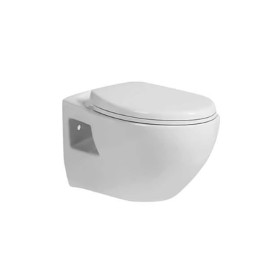 fissato al muro senza orlo delle toilette in due pezzi di economia di spazio di 650*350*805mm