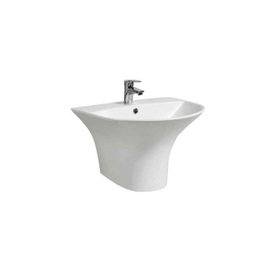 Parete Hung Wash Basin del piedistallo del bacino di alta qualità mezza del lavandino sanitario ceramico degli articoli