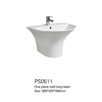 Parete Hung Wash Basin del piedistallo del bacino di alta qualità mezza del lavandino sanitario ceramico degli articoli