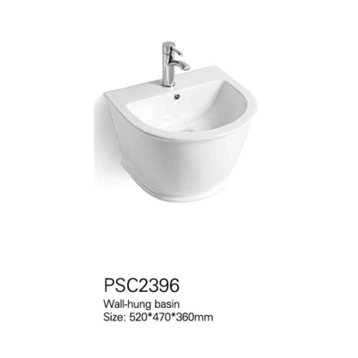 Vanità di superficie solida Mini Washing Cheap Ceramic Wall Hung Basin dei produttori cinesi