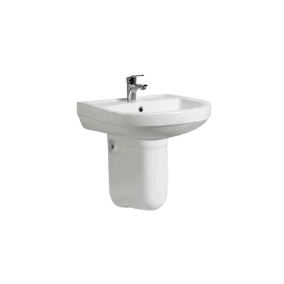 Bacino della porcellana di Hung Pedestal Sinks Hand Painted della parete del bagno per il lavabo della mano
