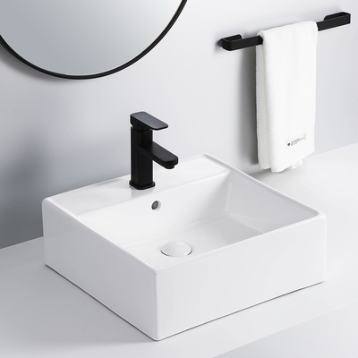 lavandini di piccola dimensione di vanità dei bacini del ripiano del bagno di 460*460*160mm