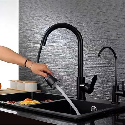 Estragga un rubinetto sanitario di 304 articoli caldo ed il rubinetto della cucina dell'acqua fredda