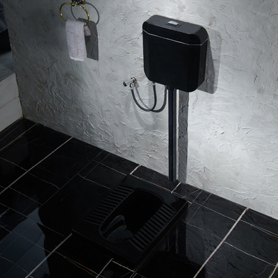 WC sanitario di Washdown degli articoli della toilette tozza ceramica di superficie nera di Satined