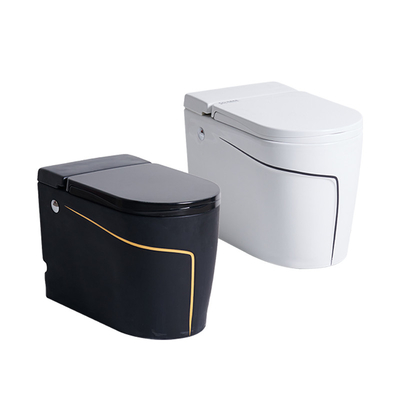Articoli sanitari 615*360*455mm della toilette intelligente astuta nera di un pezzo