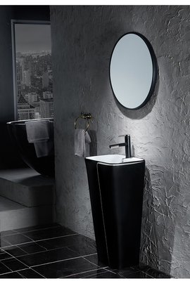 Un pezzo solo sanitario 525*430*860mm ceramico del bacino degli articoli con la toilette nera