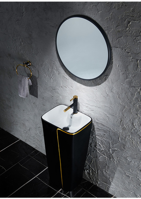 Un pezzo solo sanitario 525*430*860mm ceramico del bacino degli articoli con la toilette nera