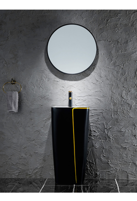 Un pezzo solo sanitario 525*430*860mm ceramico del bacino degli articoli con la toilette nera