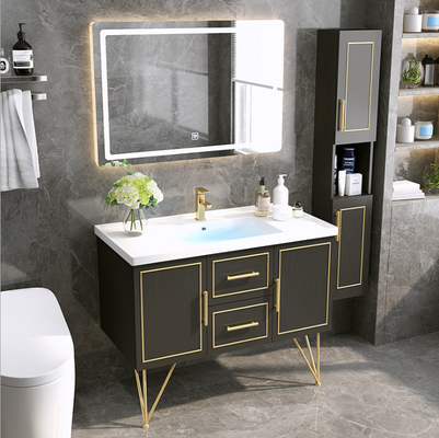 Nessun colore blu scuro su ordinazione di Brown del Governo di vanità del bagno di ossidazione