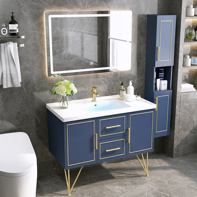 Nessun colore blu scuro su ordinazione di Brown del Governo di vanità del bagno di ossidazione