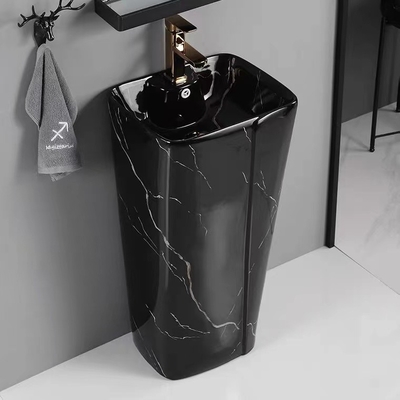 Colore nero del nastro dell'oro di forma del piedistallo 12L di progettazione antica ovale del bacino
