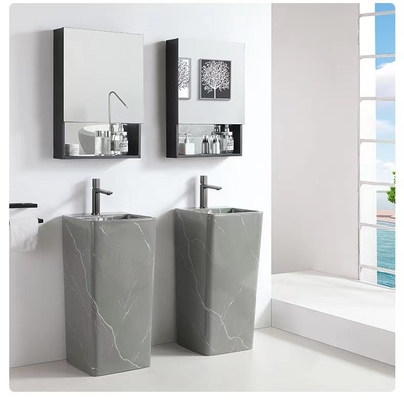 Piedistallo Matte Grey Vanity Bowl del bacino del ripiano di lunghezza 820mm 850mm