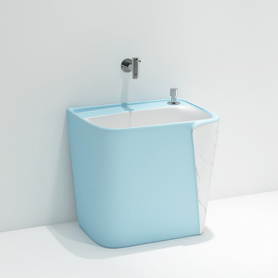 Articoli sanitari di zazzera del ODM dell'OEM del lavandino del singolo bagno ceramico variopinto del foro