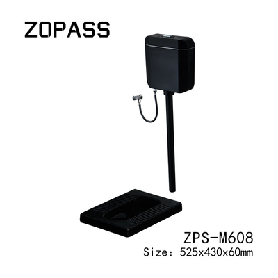 Finitura di superficie del raso di Matt Black Ceramic Squatting Pan del bagno