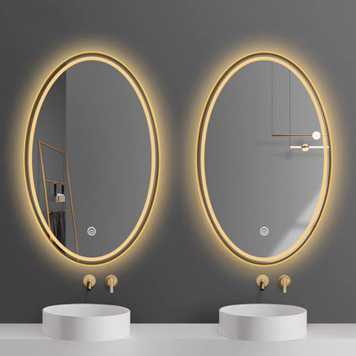 La forma rotonda ha illuminato gli specchi del bagno del LED disperde la nebbia di con un bottone
