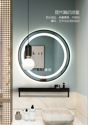 Il bagno astuto del giro LED rispecchia la vanità dell'hotel con luce a comando a tocco